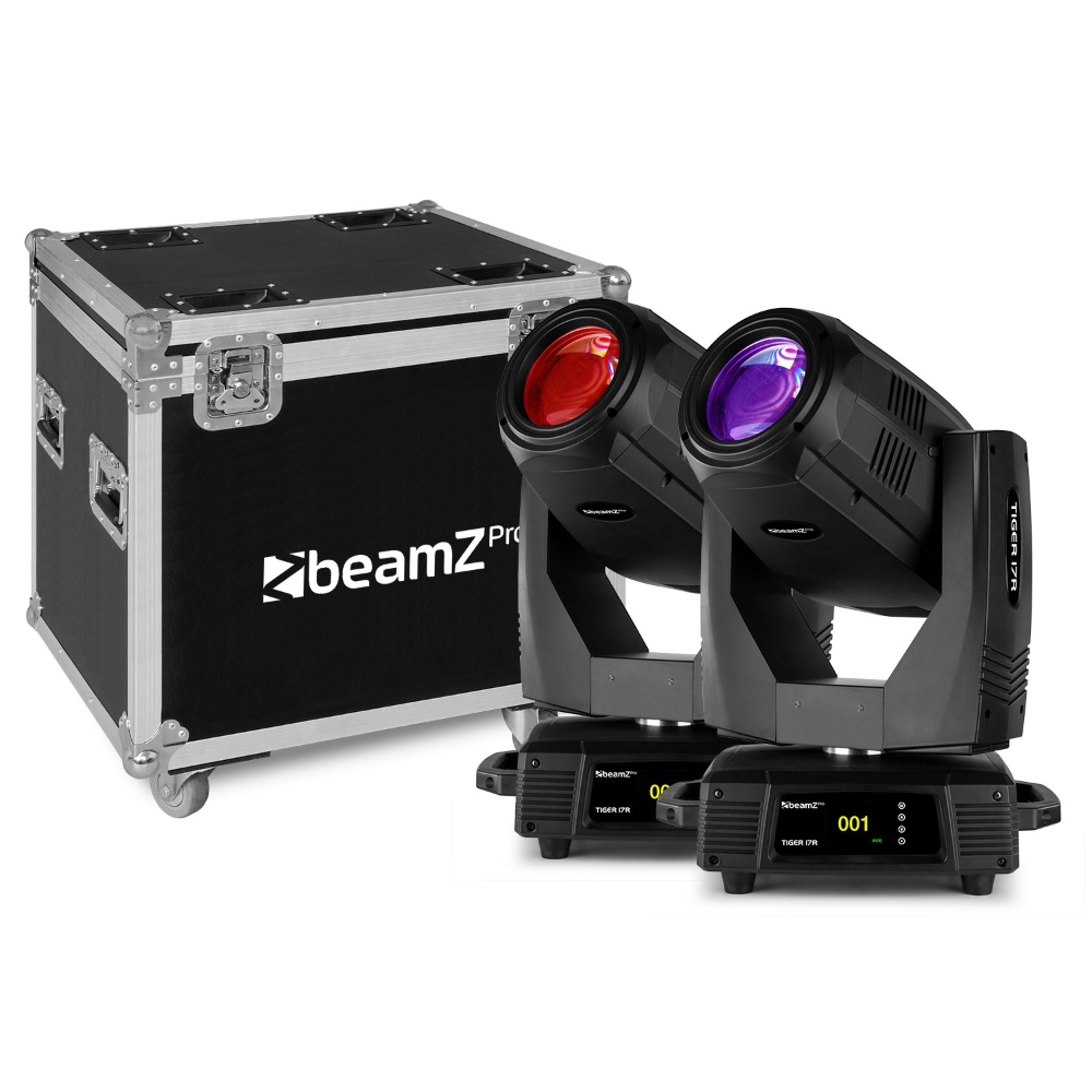 Комплект светлинни ефекти TIGER 17R 350W BEAM/SPOT 2бр в кейс