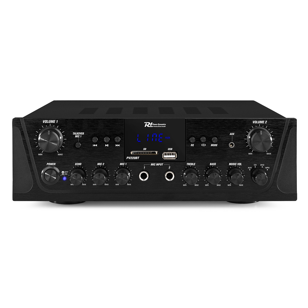 2-зонов усилвател 2x100W, Bluetooth PV220BT