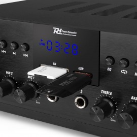 2-зонов усилвател 2x100W, Bluetooth PV220BT