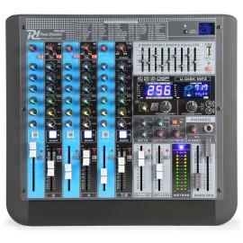 Смесителен пулт 4 моно + 2 стерео USB BT PDM-S804
