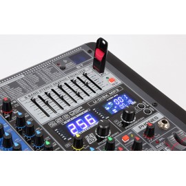 Смесителен пулт 4 моно + 2 стерео USB BT PDM-S804