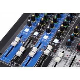 Смесителен пулт 4 моно + 2 стерео USB BT PDM-S804