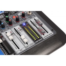 Смесителен пулт 4 моно + 2 стерео USB BT PDM-S804