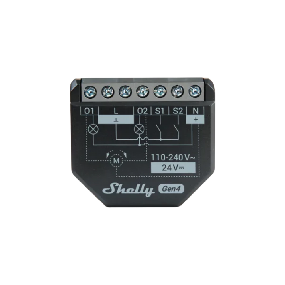 Shelly 2PM Gen4 – двуканално смарт реле за уреди и щори