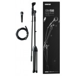 Микрофон комплект с ъс стойка и кабел SHURE SM58LCE bundle