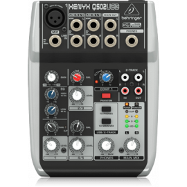 Смесителен пулт BEHRINGER Q502USB - 1 mono + 2 stereo