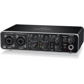 Аудио интерфейс с 2 входа и 4 изхода BEHRINGER UMC204HD U-Phoria USB