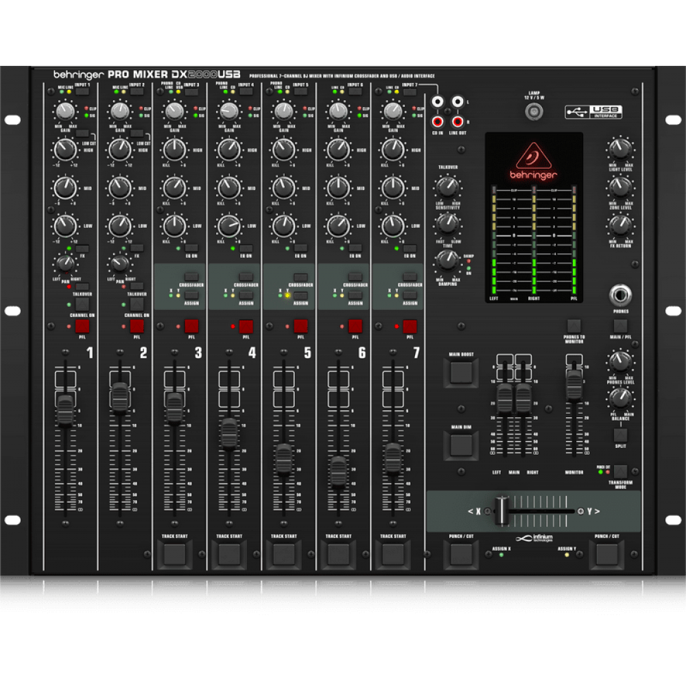 Behringer Pro Mixer DX2000USB 7 канален Смесителен Пулт