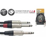 Аудио кабел 6.3 стерео жак - 2х 6.3 моно жака 1м NYC1/PS2PR