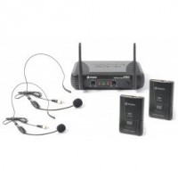 Двоен безжичен микрофон за глава Headset STWM712H 2-Channel VHF
