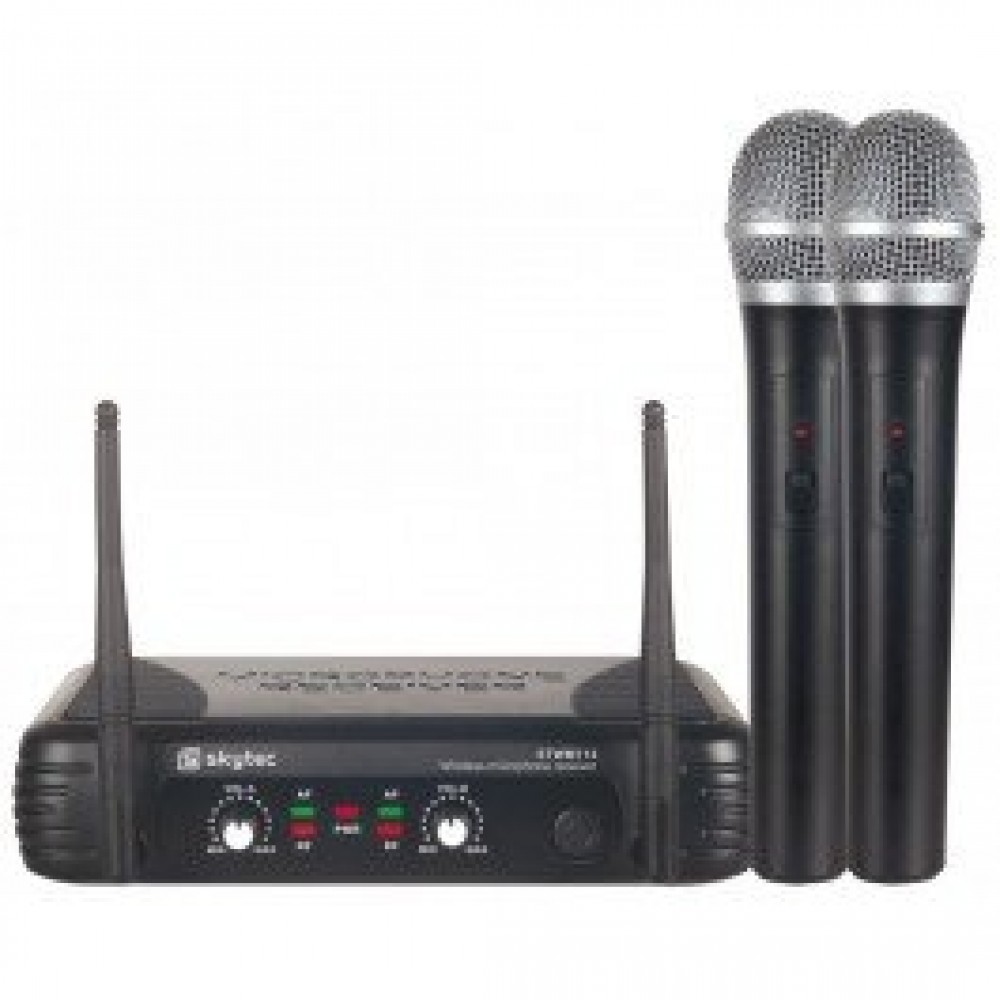 Двоен безжичен вокален микрофон STWM712 VHF 2-Channel
