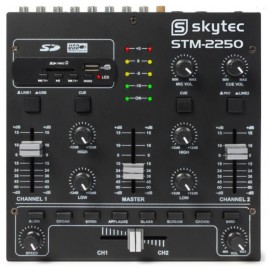 TRONIOS DJ МИКСЕР С ЕФЕКТИ STM - 2250 4 - Channel Mixer Sound Effects USB MP3