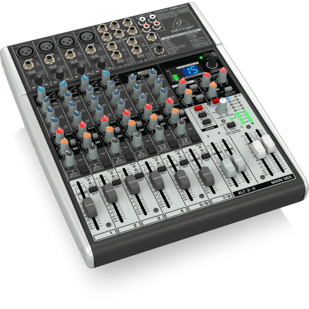 Смесителен пулт 4 моно + 2 стерео BEHRINGER X1204USB XENYX