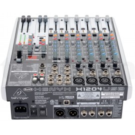 Смесителен пулт 4 моно + 2 стерео BEHRINGER X1204USB XENYX