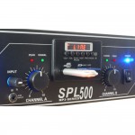 Плеър с Усилвател SPL 500MP3 blue LED + EQ BL 2 х 250W 4 Ohm