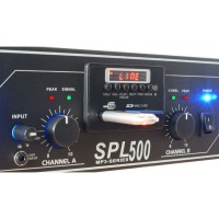 Плеър с Усилвател SPL 500MP3 blue LED + EQ BL 2 х 250W 4 Ohm