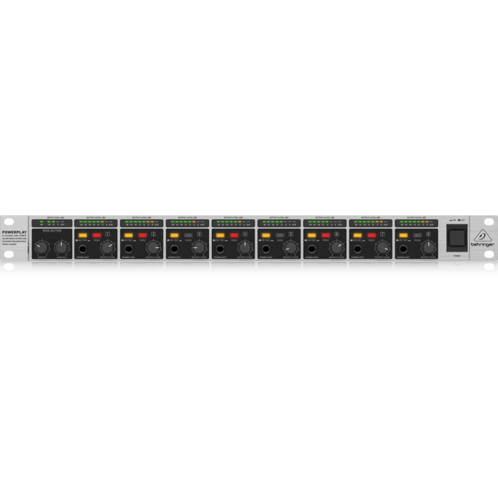 Стерео Усилвател за Слушалки 8 канален BEHRINGER HA8000 V2