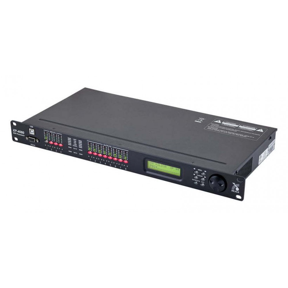 XILI-XP-4080-High Performance -115dB Digital Matrix System / Loudspeaker Controller -4 inputs - 8 outputs (with Ethernet)